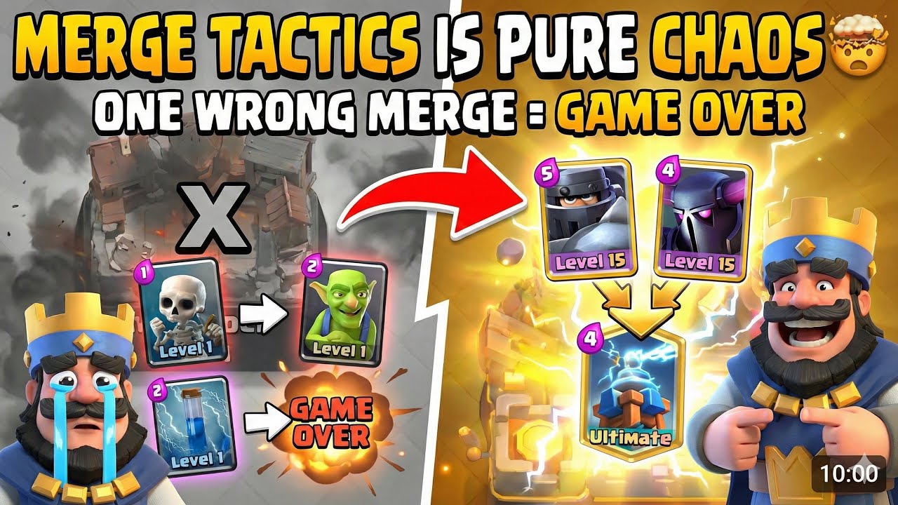 Merge Tactics Is Pure Chaos 🤯 | One Wrong Merge = Game Over - YouTube