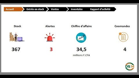 Apprendre Excel : Gérer votre stock avec VBA Excel avec un tableau de bord