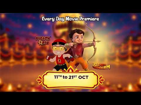 Dussehra Dhamal | Movie Premier Everyday | Super Bheem & Mighty Raju | Only On Green Gold TV