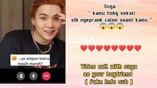 Video call with Suga || Suga as your boyfriend 😘 ( Fake Indo sub )