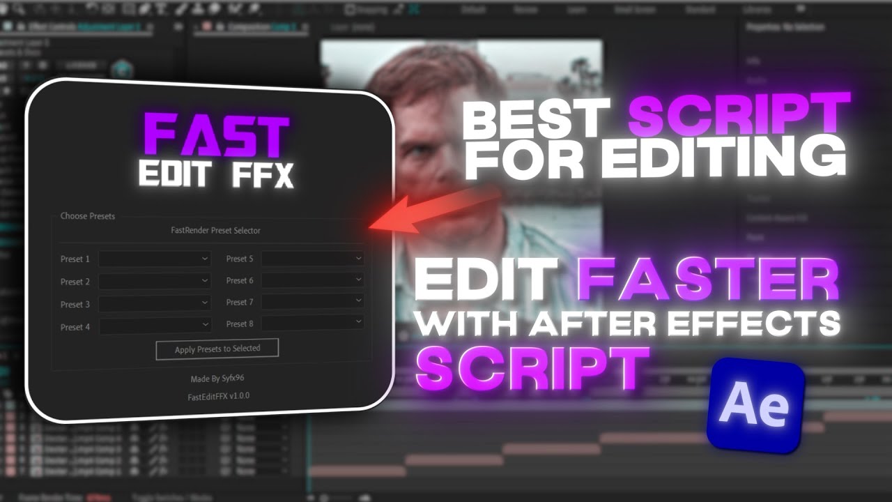 Effect Test Script Auto Apply Presets in After Effects ⚡️ Edit 10X Faster with This One ...