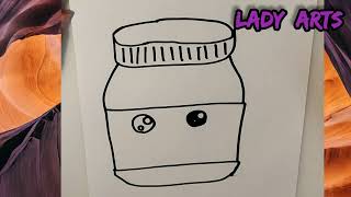 Cómo Dibujar Un Bote De Nutella Kawaii