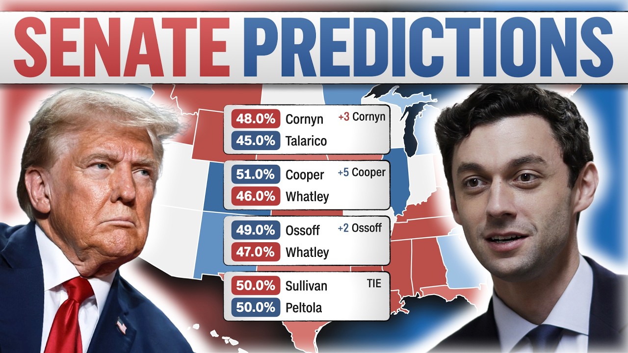 The 2026 Senate Election Map Based on the LATEST POLLS in March! - YouTube