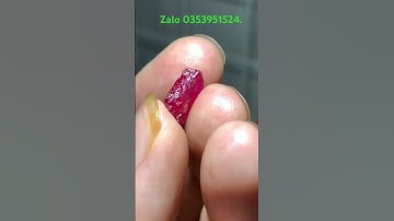 Ruby tự nhiên Lục Yên/Yên Bái.