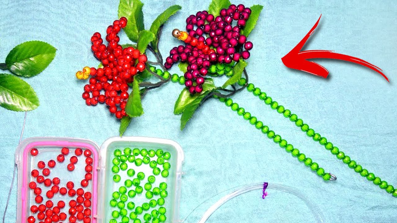 How to make flower in beads | Alifa Nur Handicraft