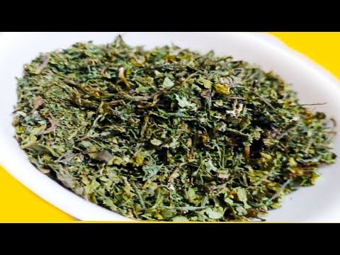 Sun dried green coriander power | how to make Green coriander power | home made coriander power