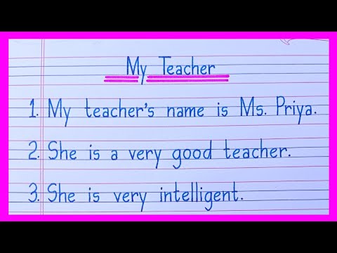 Essay On My Teacher in English | My Teacher Essay in English | 10 Lines On My Teacher in English