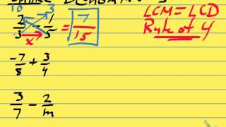 Pre-Algebra, Lesson 5-3: Adding/Subtracting Fractions & Mixed Numbers