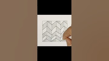 Easy Zentangle Pattern #art #zentangleart #zentanglepatterns #zentangle #shorts #shortsfeed #doodle