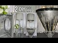 Two Glam DIY Modern Style Unique Side Tables ￼| Using Goodwill Items | Home Decor On a Budget 2022