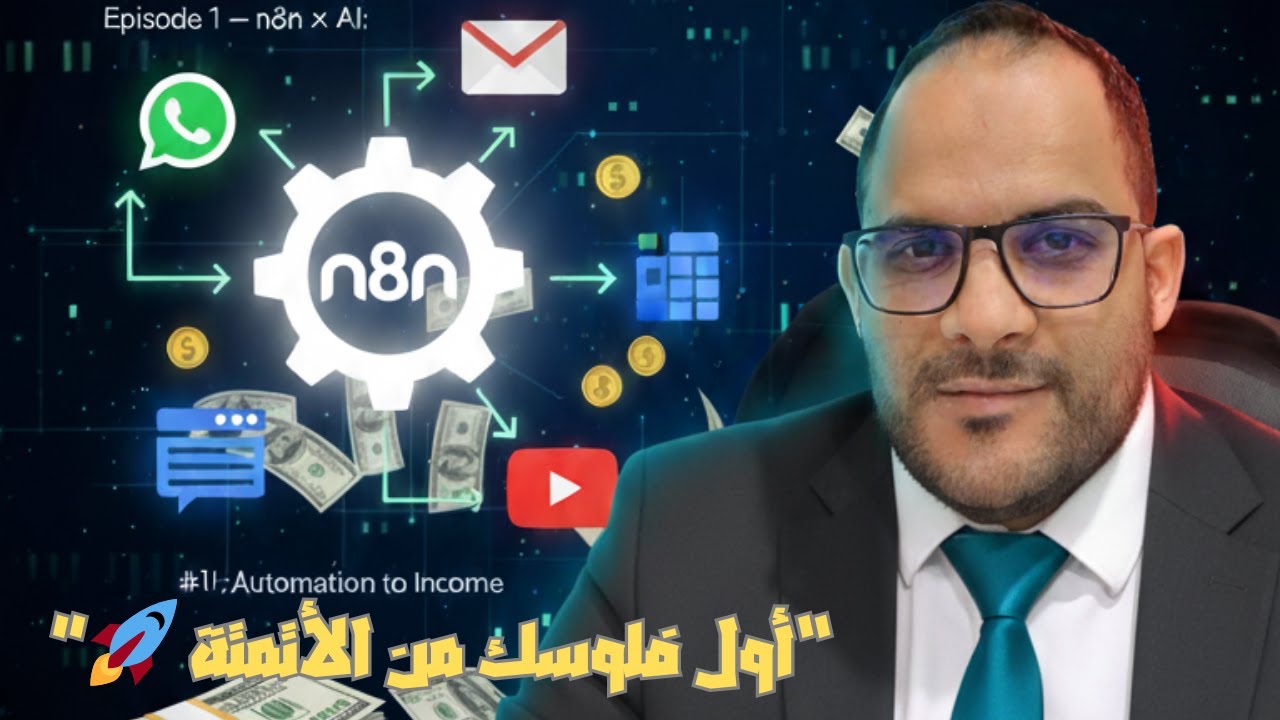 ليه تسيب فلوس على الترابيزة؟ 👀 ابني أول أتمتة بـ n8n تجيبلك دخل وأنت نايم-الحلقة 1 من سلسلة: n8n