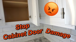 How to Stop your Cabinet Doors from Hitting Walls and Other Cabinets
