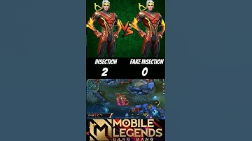 Insection vs Fake insection🔥 (1v1) fake say i easly beat you 😂 #insection #chou #mlbb #shorts