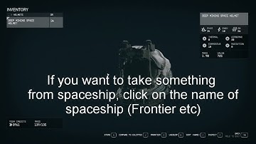 How to store items in spaceship in starfield - access inventory of spaceship