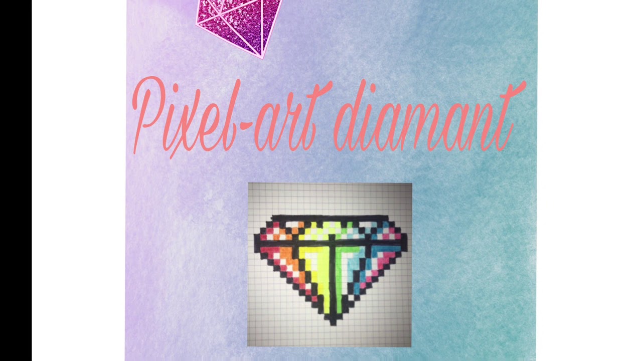 PIXEL-ART DIAMANT (MULTICOLORE) - YouTube