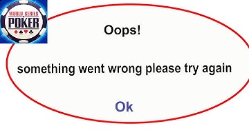 Fix WSOP  App Oops Something Went Wrong Error | Fix WSOP   went wrong error |PSA 24