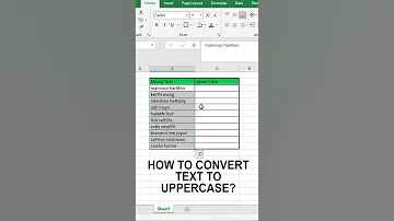 Uppercase All Text In Excel 