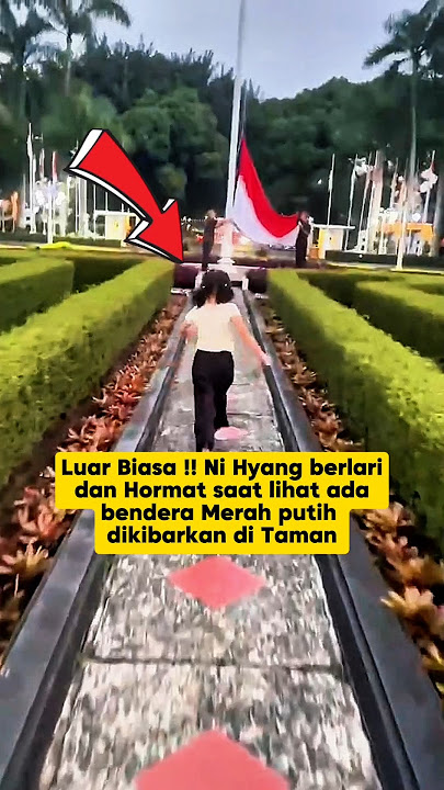 The moment Ni Hyang ran and saluted when the red and white flag was raised in the park #shorts