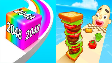 Jelly Run VS Sandwich Runner - Android iOS Gameplay Ep 1