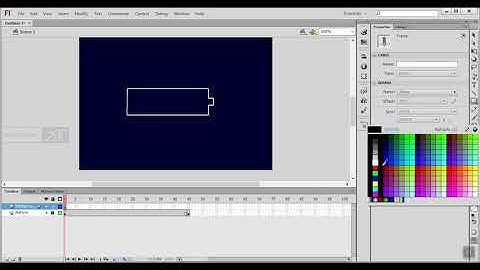 Tutorial membuat animasi loading berupa baterai di adobe flash pro cs6