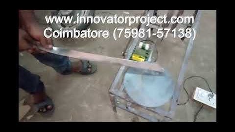Motorized eccentric hammer project / Design and Fabrication of Automated Portable Hammering machine
