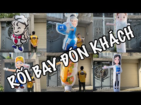 Video Rối hơi - rối vẫy tay quảng cáo chào đón khách - youtube