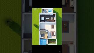 20x40 Modern House Design with Swimming Pool | Full 3D Walkthrough | Duplex Ghar Ka Naksha"