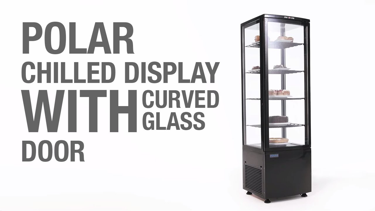 Polar Curved Door Display Fridge 235ltr Black Dp289 Youtube