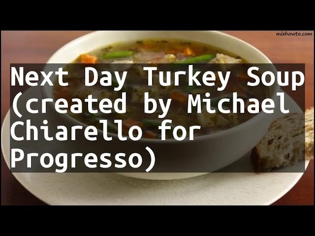 Next-Day Turkey Soup with Mashed Potato Polpetti Recipe, Michael Chiarello
