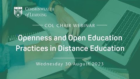 Openness and Open Education Practices in Distance Education