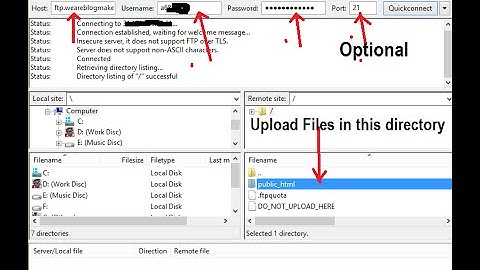 How to Upload Website files by using FileZilla FTP Client