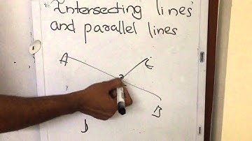 What is INTERSECTING LINES & PARALLEL LINES in Maths  :Basic Maths Videos