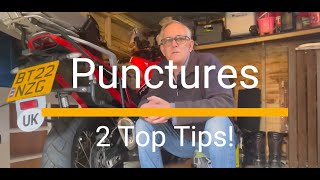 Motorcycle Touring: Puncture  Top Tips