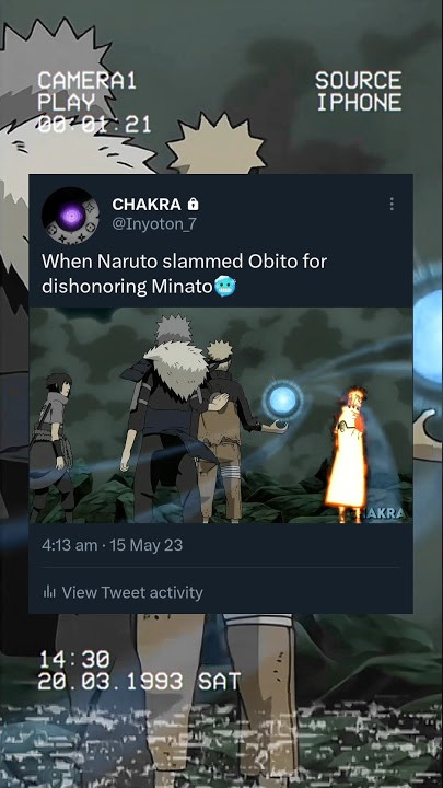 When Naruto slammed Obito for dishonoring Minato🥶 #naruto #shorts