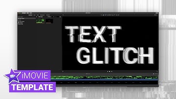 iMovie Animation Template – intro text glitch effect (OS X Keynote + iMovie)