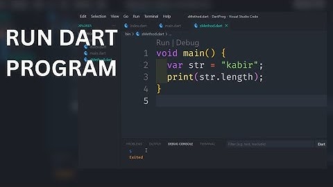 How To Run Dart Program In VSCode