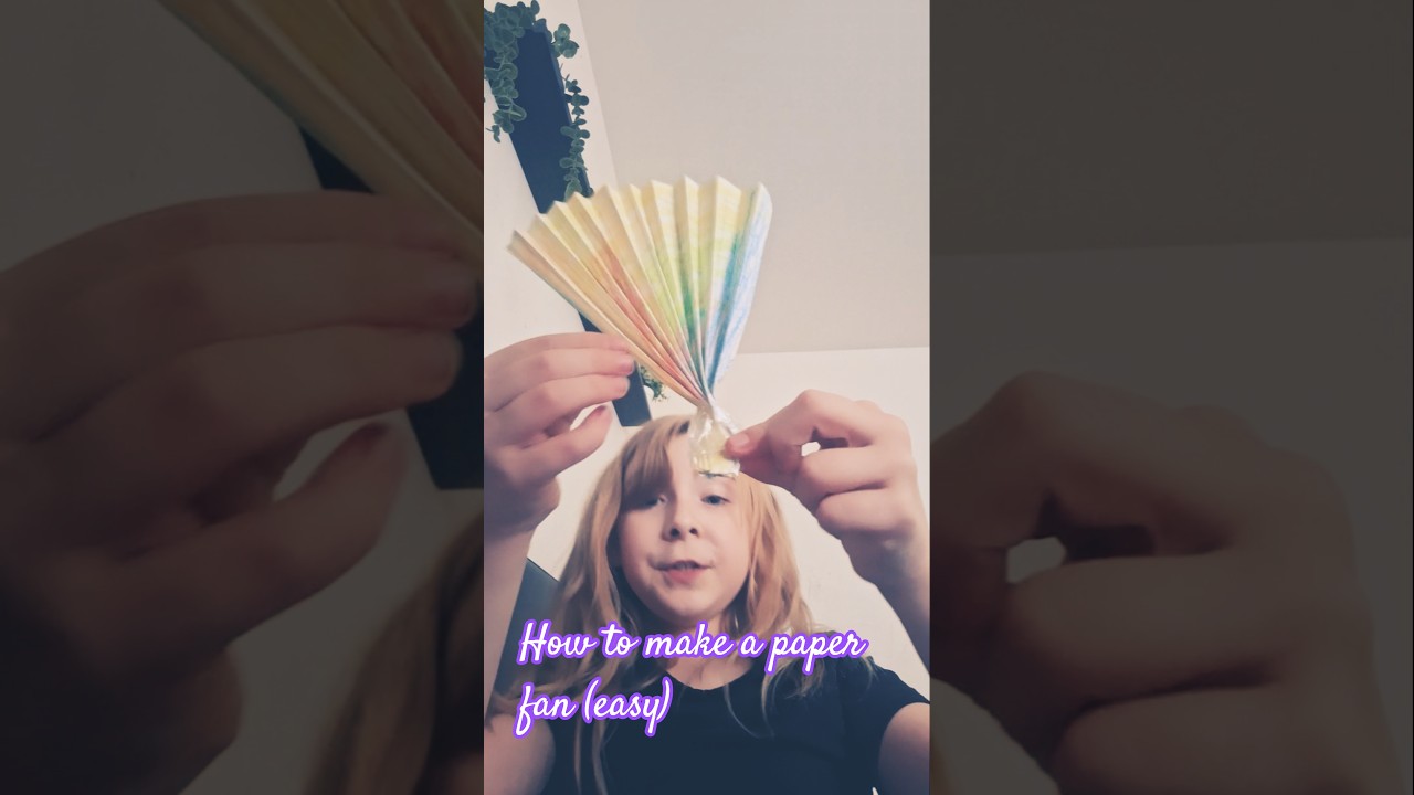 how to make a paper fan 