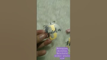 Monogram Acrylic Keychain Order yours now! #monogram #keychain