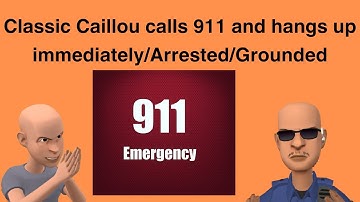 Klassieke Caillou belt 112 en hangt meteen op/Gearresteerd/Geaard S3 EP16