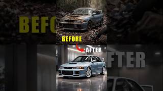 Car Restoration | Mitsubishi Lancer Evolution III 1995 Full Rebuild from Rust Condition #shorts
