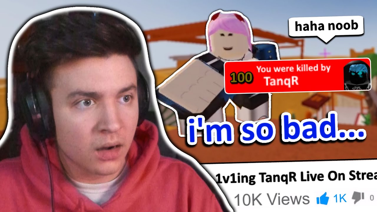 Reacting To My FIRST 1v1 With TanqR... (Roblox Arsenal)