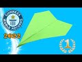 Avion en papier record du monde pour la plus longue distance 77134m  guinness world records 2022