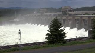 The Spillway at Bonneville Hydroelectric Power Station on the Columbia River