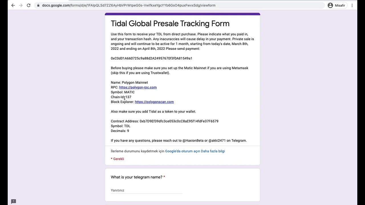 Tidal Global: Özel satışımıza nasıl erişilir [Türkçe]