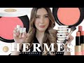 HERMES BLUSHES Swatches Comparisons Review ALL 8! HERMES LIP ENHANCERS BRUSH Rose Hermès Silky Blush