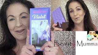 I Heart Revolution VIOLET chocolate bar palette first impressions and swatches