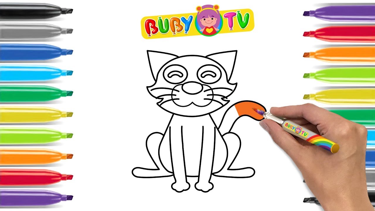 Impara A Disegnare Un Gattino Come Disegnare Un Gatto Per Bambini