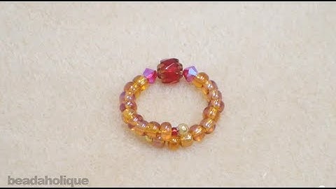 How to Make a Beaded Memory Wire Ring
