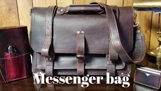 Leather messenger bag by For the King Trading Co screenshot 1