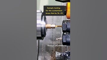 How to process the brass Nut by SL-36 with polygon device | CNC SMARTLATHE
